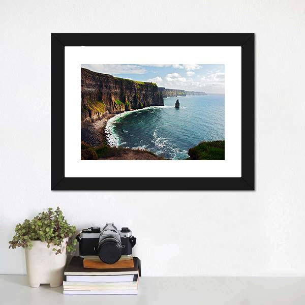Cliffs Of Moher Canvas Wall Art-3 Horizontal-Gallery Wrap-25" x 16"-Tiaracle