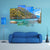 Cliffside Coastline Greek Canvas Wall Art-4 Pop-Gallery Wrap-50" x 32"-Tiaracle