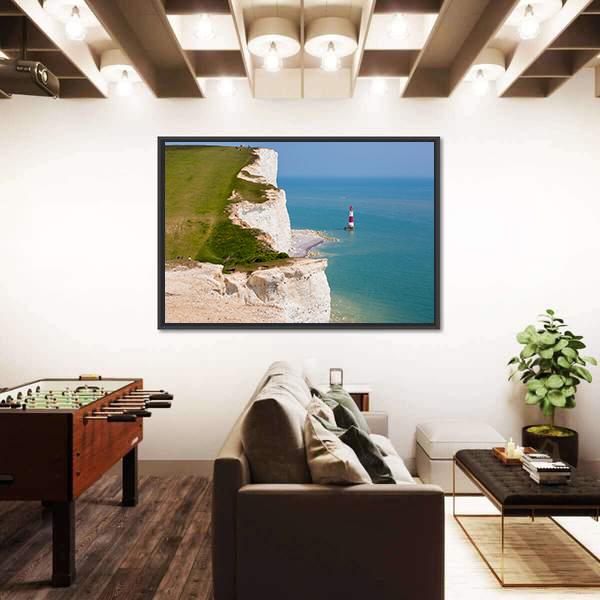 Clifftop In England Canvas Wall Art-5 Horizontal-Gallery Wrap-22" x 12"-Tiaracle