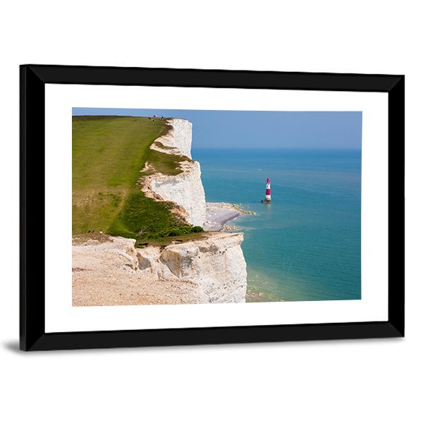 Clifftop In England Canvas Wall Art-5 Horizontal-Gallery Wrap-22" x 12"-Tiaracle