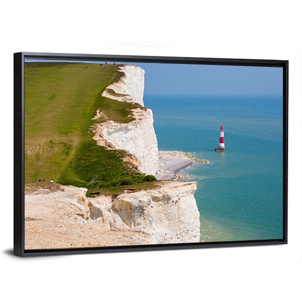 Clifftop In England Canvas Wall Art-5 Horizontal-Gallery Wrap-22" x 12"-Tiaracle