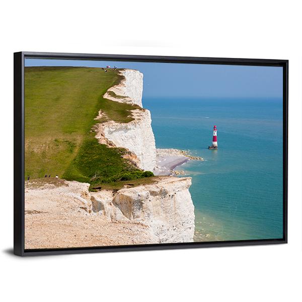 Clifftop In England Canvas Wall Art-3 Horizontal-Gallery Wrap-25" x 16"-Tiaracle