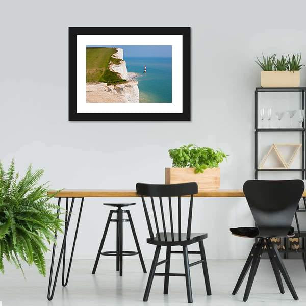Clifftop In England Canvas Wall Art-3 Horizontal-Gallery Wrap-25" x 16"-Tiaracle
