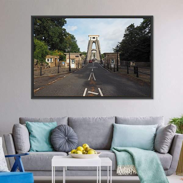 Clifton Suspension Bridge Canvas Wall Art-5 Horizontal-Gallery Wrap-22" x 12"-Tiaracle