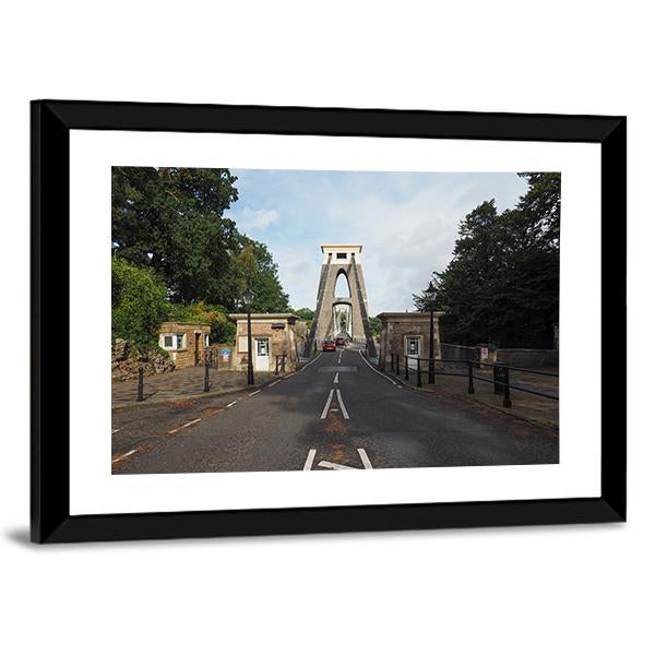 Clifton Suspension Bridge Canvas Wall Art-5 Horizontal-Gallery Wrap-22" x 12"-Tiaracle