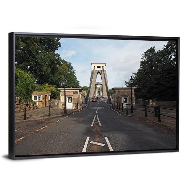 Clifton Suspension Bridge Canvas Wall Art-3 Horizontal-Gallery Wrap-25" x 16"-Tiaracle