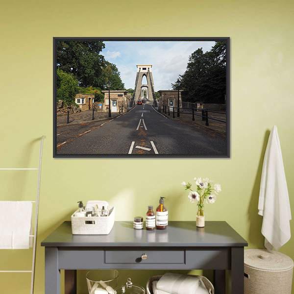 Clifton Suspension Bridge Canvas Wall Art-3 Horizontal-Gallery Wrap-25" x 16"-Tiaracle