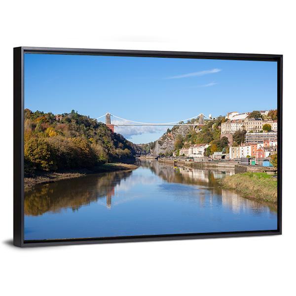Clifton Suspension Bridge UK Canvas Wall Art-3 Horizontal-Gallery Wrap-25" x 16"-Tiaracle