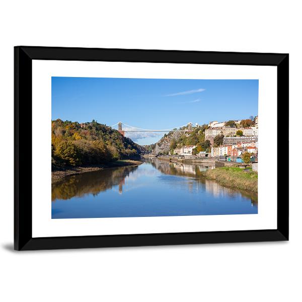 Clifton Suspension Bridge UK Canvas Wall Art-3 Horizontal-Gallery Wrap-25" x 16"-Tiaracle