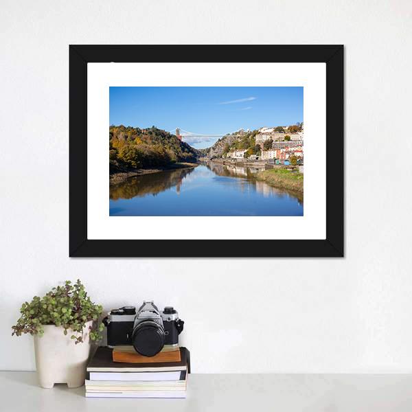 Clifton Suspension Bridge UK Canvas Wall Art-3 Horizontal-Gallery Wrap-25" x 16"-Tiaracle