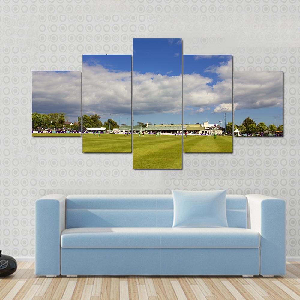 Clontarf Cricket Club Canvas Wall Art-5 Star-Gallery Wrap-62&quot; x 32&quot;-Tiaracle