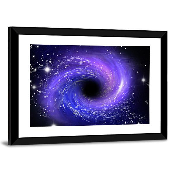 Close Up Of Black Hole Canvas Wall Art-5 Horizontal-Gallery Wrap-22" x 12"-Tiaracle