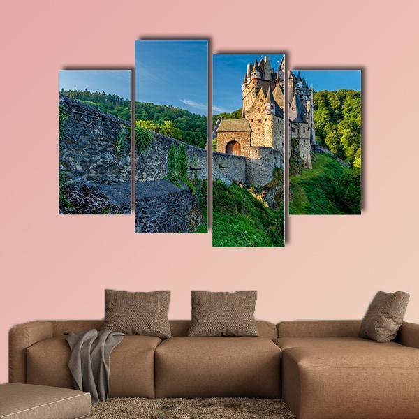 Eltz Castle In Rhineland Canvas Wall Art-4 Pop-Gallery Wrap-50" x 32"-Tiaracle