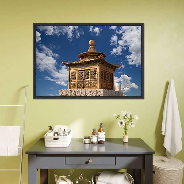 Chinese Imperial Palace Beijing Canvas Wall Art-3 Horizontal-Gallery Wrap-25" x 16"-Tiaracle