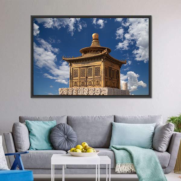 Chinese Imperial Palace Beijing Canvas Wall Art-3 Horizontal-Gallery Wrap-25" x 16"-Tiaracle