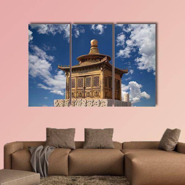 Chinese Imperial Palace Beijing Canvas Wall Art-3 Horizontal-Gallery Wrap-25" x 16"-Tiaracle