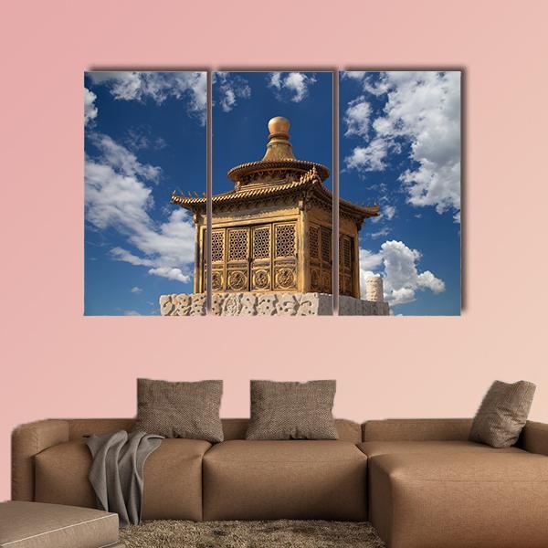 Chinese Imperial Palace Beijing Canvas Wall Art-4 Pop-Gallery Wrap-50" x 32"-Tiaracle