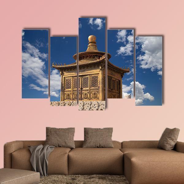 Chinese Imperial Palace Beijing Canvas Wall Art-5 Pop-Gallery Wrap-47" x 32"-Tiaracle