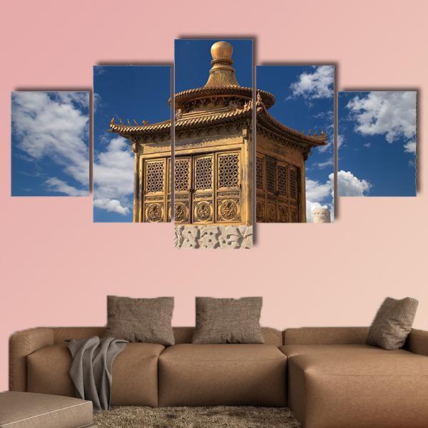 Chinese Imperial Palace Beijing Canvas Wall Art-5 Star-Gallery Wrap-62" x 32"-Tiaracle