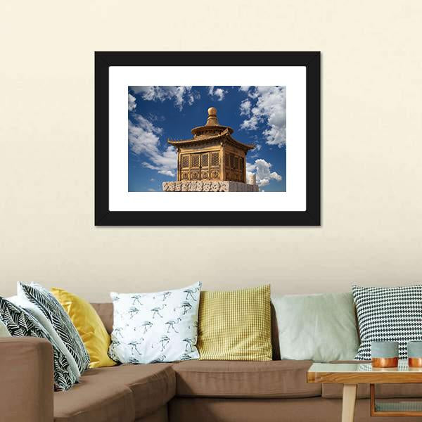 Chinese Imperial Palace Beijing Canvas Wall Art-1 Piece-Framed Print-20" x 16"-Tiaracle