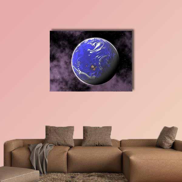 Close Up Of Deep Space Canvas Wall Art-1 Piece-Gallery Wrap-36" x 24"-Tiaracle