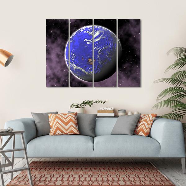 Close Up Of Deep Space Canvas Wall Art-1 Piece-Gallery Wrap-36" x 24"-Tiaracle