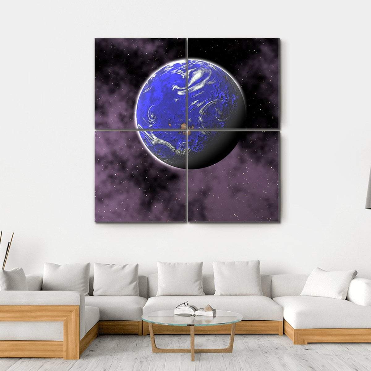 Close Up Of Deep Space Canvas Wall Art-4 Square-Gallery Wrap-17" x 17"-Tiaracle