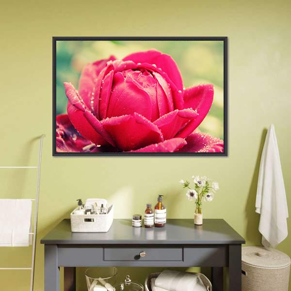 Close Up Of Flower Canvas Wall Art-3 Horizontal-Gallery Wrap-25" x 16"-Tiaracle