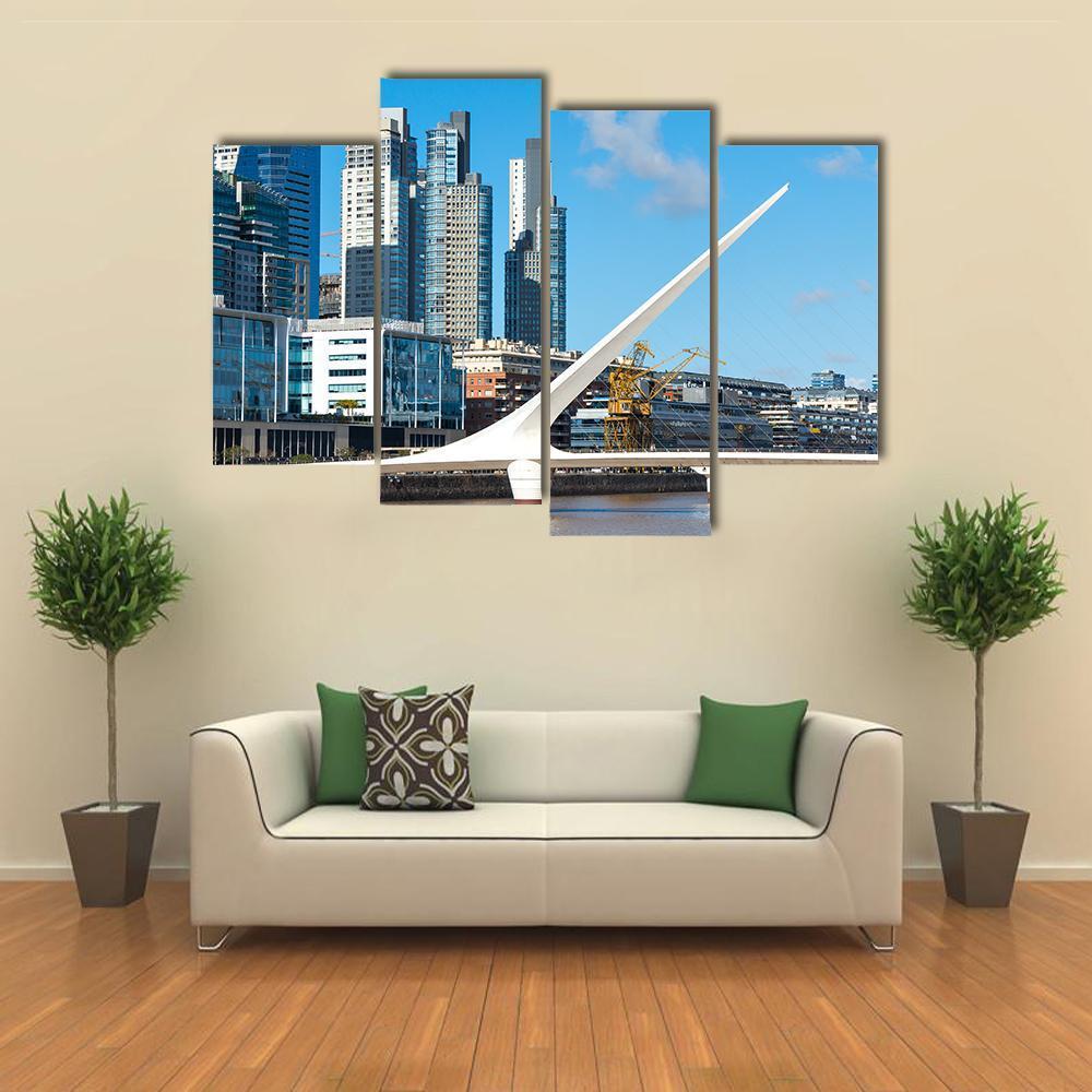 Close Up Of Puerto Madero Canvas Wall Art-4 Pop-Gallery Wrap-50" x 32"-Tiaracle