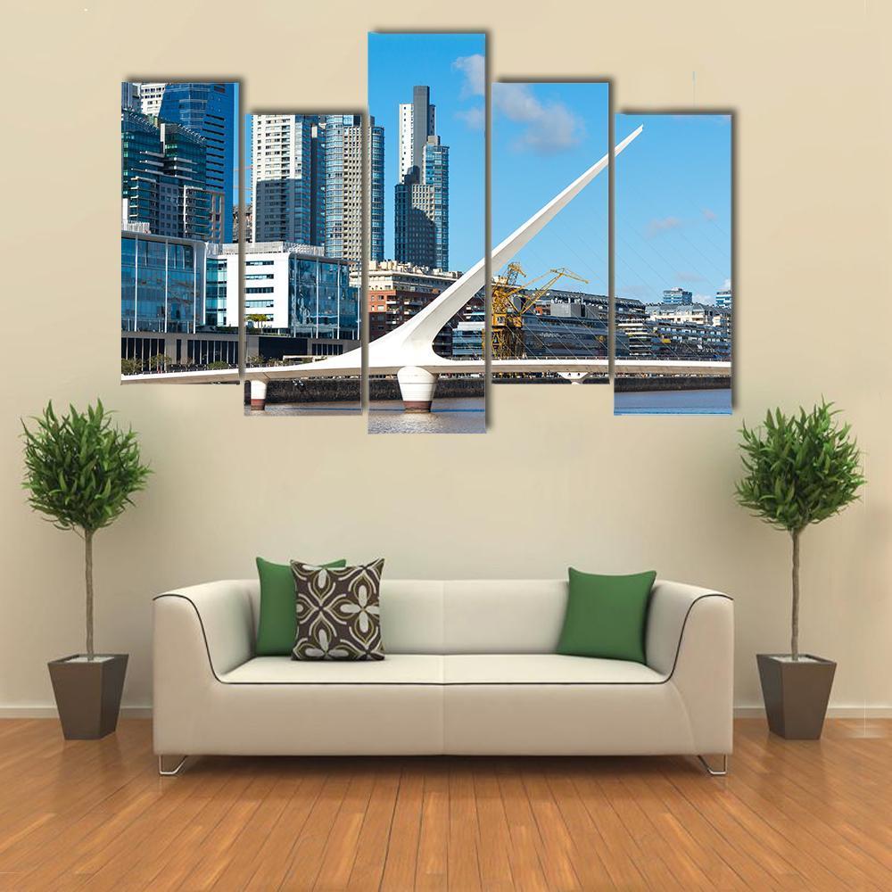 Close Up Of Puerto Madero Canvas Wall Art-5 Pop-Gallery Wrap-47" x 32"-Tiaracle