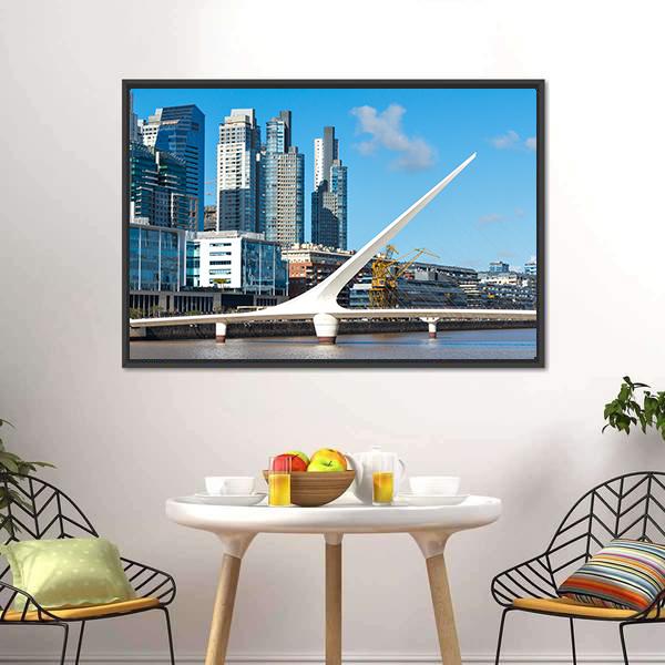 Close Up Of Puerto Madero Canvas Wall Art-1 Piece-Floating Frame-24" x 16"-Tiaracle