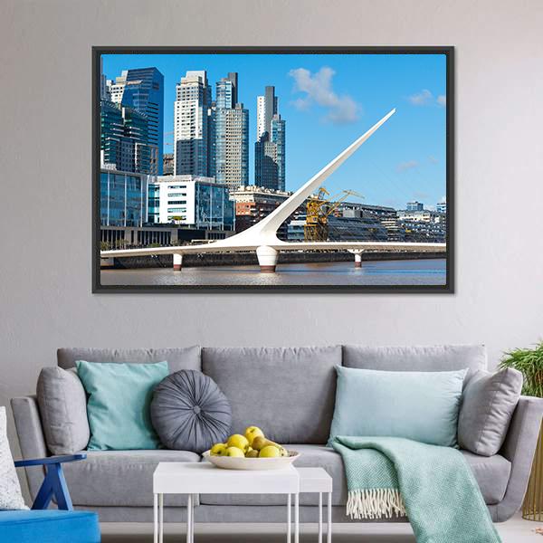 Close Up Of Puerto Madero Canvas Wall Art-3 Horizontal-Gallery Wrap-25" x 16"-Tiaracle