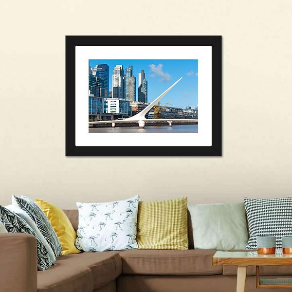 Close Up Of Puerto Madero Canvas Wall Art-1 Piece-Framed Print-20" x 16"-Tiaracle