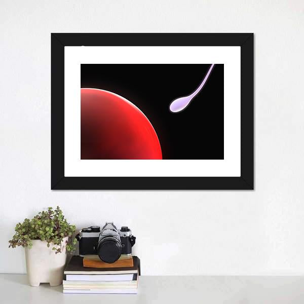 Close Up Of Sperm Canvas Wall Art-3 Horizontal-Gallery Wrap-25" x 16"-Tiaracle