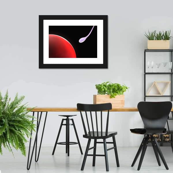 Close Up Of Sperm Canvas Wall Art-3 Horizontal-Gallery Wrap-25" x 16"-Tiaracle