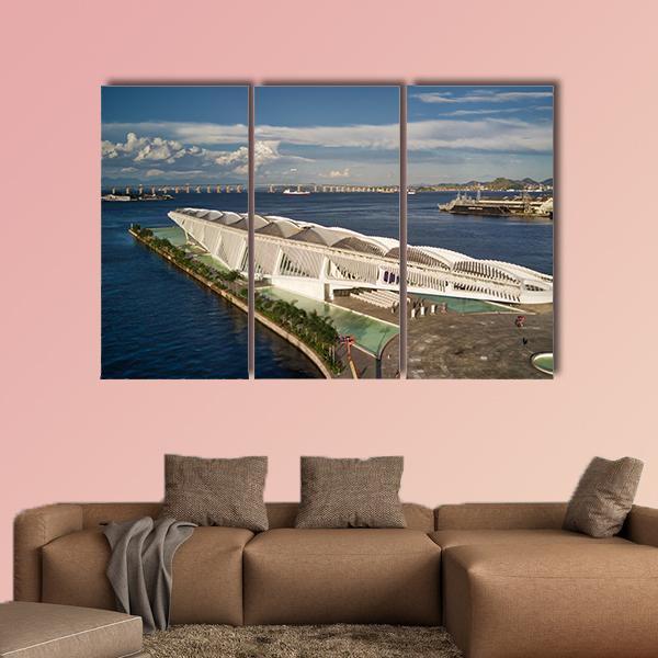 Tomorrow Museum Brazil Canvas Wall Art-3 Horizontal-Gallery Wrap-25" x 16"-Tiaracle