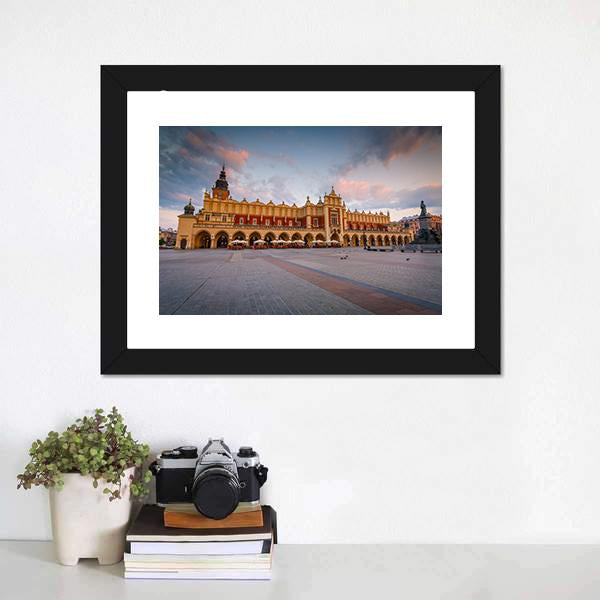 Cloth Hall In Krakow Canvas Wall Art-3 Horizontal-Gallery Wrap-25" x 16"-Tiaracle