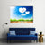 Clouds In Heart Shape Canvas Wall Art-1 Piece-Gallery Wrap-36" x 24"-Tiaracle