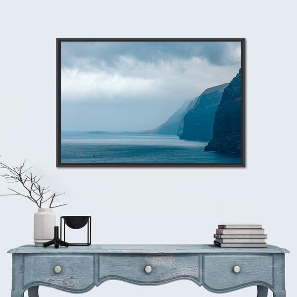 Cloudy Cliffs Of Los Gigantes Canvas Wall Art-3 Horizontal-Gallery Wrap-25" x 16"-Tiaracle