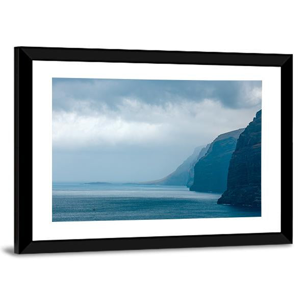 Cloudy Cliffs Of Los Gigantes Canvas Wall Art-3 Horizontal-Gallery Wrap-25" x 16"-Tiaracle