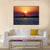 Cloudy Sunset On Lake Canvas Wall Art-5 Star-Gallery Wrap-62" x 32"-Tiaracle