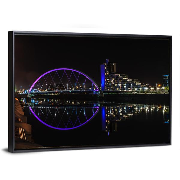 Clyde Arc Bridge Canvas Wall Art-5 Horizontal-Gallery Wrap-22" x 12"-Tiaracle