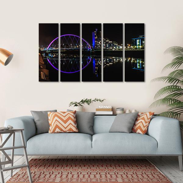 Clyde Arc Bridge Canvas Wall Art-5 Horizontal-Gallery Wrap-22" x 12"-Tiaracle