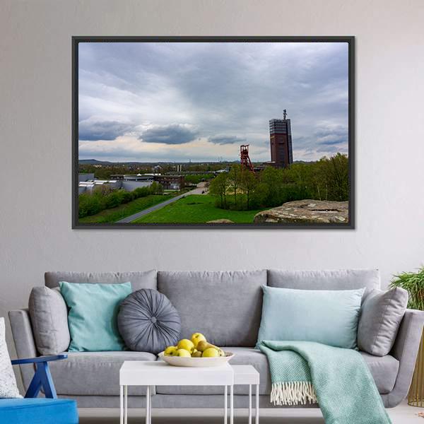 Coal Mine In Gelsenkirchen Canvas Wall Art-3 Horizontal-Gallery Wrap-25" x 16"-Tiaracle