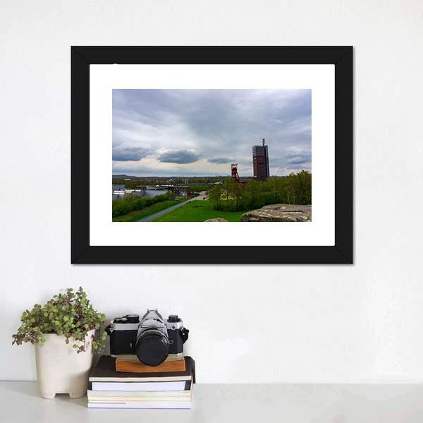 Coal Mine In Gelsenkirchen Canvas Wall Art-3 Horizontal-Gallery Wrap-25" x 16"-Tiaracle