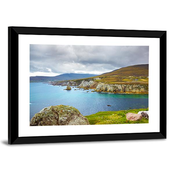 Coast At Achill Island Panoramic Canvas Wall Art-1 Piece-36" x 12"-Tiaracle