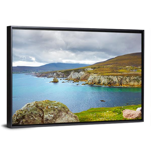 Coast At Achill Island Panoramic Canvas Wall Art-1 Piece-36" x 12"-Tiaracle