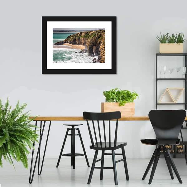 Coast In New Zealand Canvas Wall Art-5 Horizontal-Gallery Wrap-22" x 12"-Tiaracle