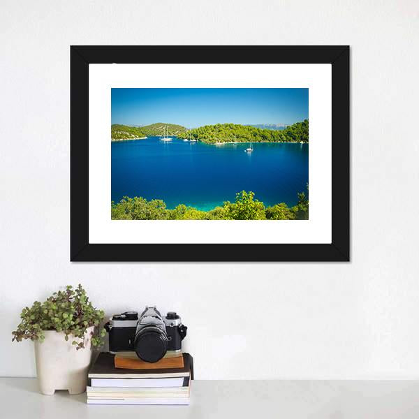 Coast Line Of Mljet Croatia Canvas Wall Art-3 Horizontal-Gallery Wrap-25" x 16"-Tiaracle