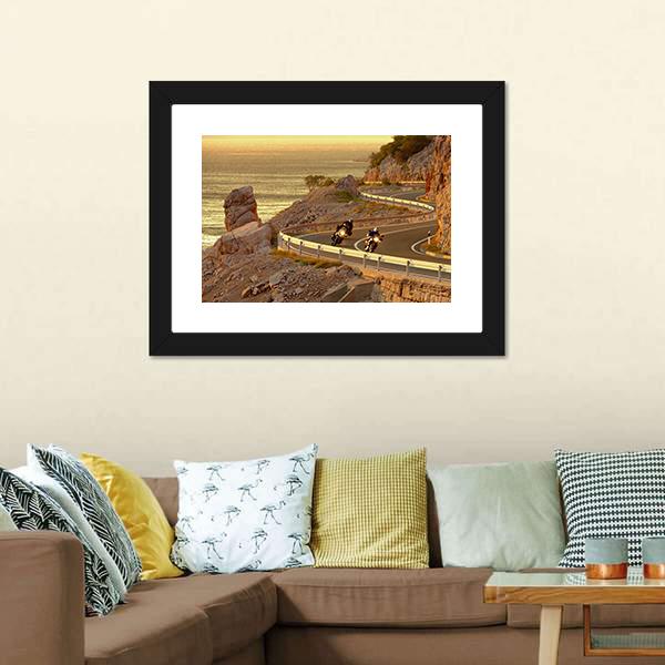 Coast Road Croatia Canvas Wall Art-5 Horizontal-Gallery Wrap-22" x 12"-Tiaracle